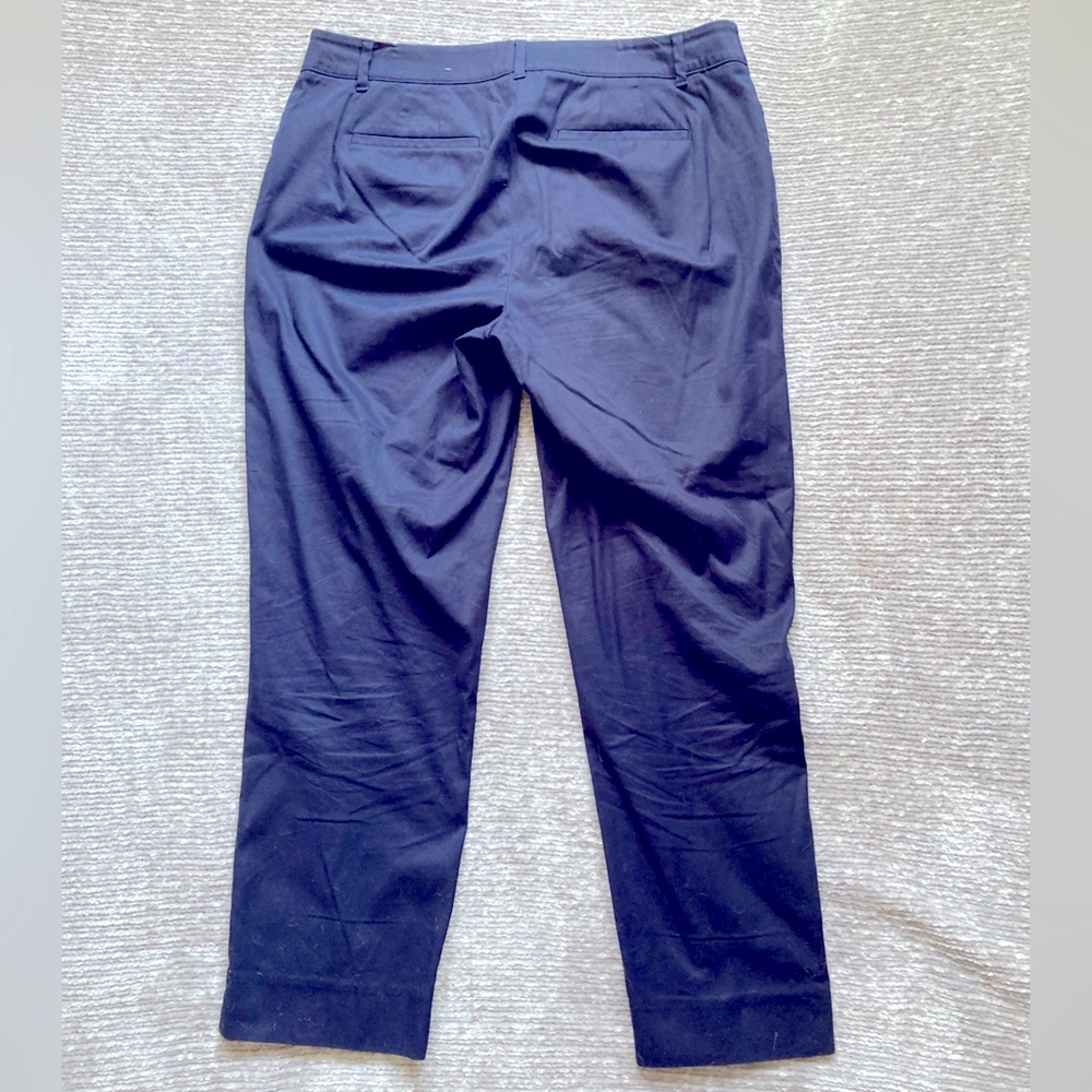 Talbots Perfect Crop Pants Navy Blue Size 6 Classic Business Casual - Picture 5 of 5